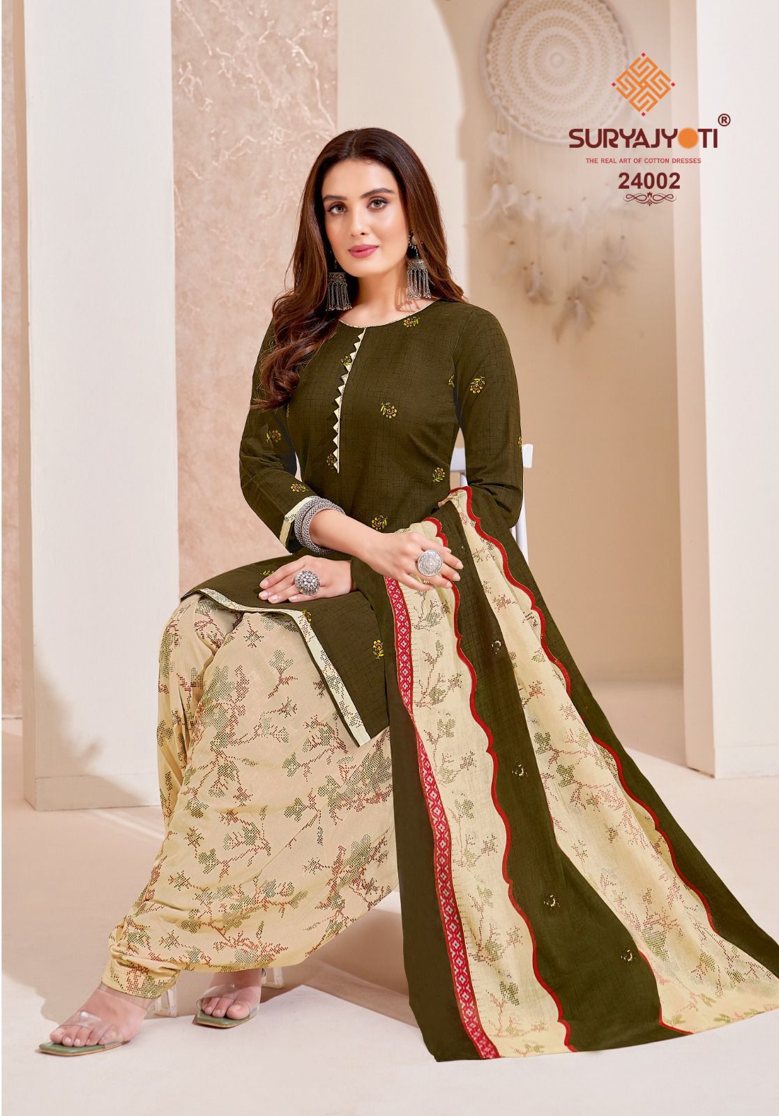 Patiala Kudi Vol 24 By Suryajyoti Cotton Dress Materials
